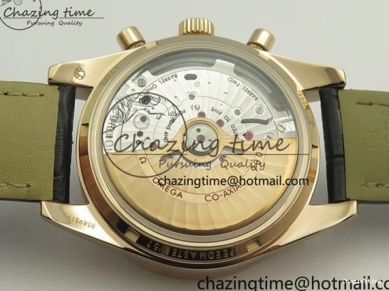 0113 Speedmaster ’57 Co-Axial RG OMF 1:1 Best Edition Black Dial On Leather Strap A9300 (Free Leather Strap) Resilient 8064